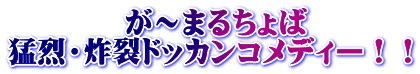 が~まるちょば 猛烈・炸裂ドッカンコメディー!!